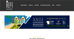 Desktop Screenshot of mepeventos.com.br